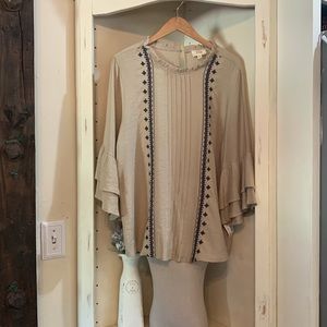 NWT Perch embroidered Blouse 1XL